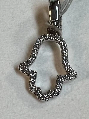 MICHAEL KORS 925 Plata de Ley Mal de Ojo Mano Hamsa Dije Colgante MKC1060AN040 Foto 1 de 4