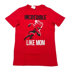The Incredibles Boys Size XL Graphic T-Shirt 'Incredible Like Mom' Red - Picture 1 of 7