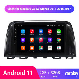 Android 11 9" 2din Carplay GPS Car Radio Stereo For Mazda 6 GJ Atenza 2012-2017 