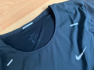 Nike Dri-Fit Running T-Shirt, Funktionsshirt, Sportshirt, schwarz, Gr. XL (gebr) - Bild 1 von 4