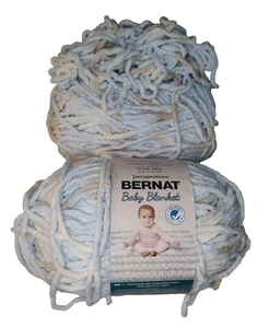 Bernat Baby Blanket Yarn Lullaby 220 yds each 6 Super Bulky Lot of 2 skeins - Picture 1 of 7
