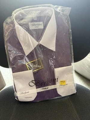 Camisa abotonada Berlioni Italia para hombre M Foto 1 de 4