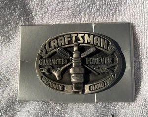 Vintage 1993 Craftsman Mechanics Metal Belt Buckle Made In The USA Gap 4085 - Bild 1 von 8