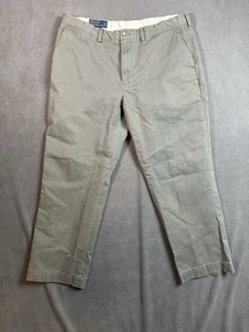 Polo Ralph Lauren Pants Mens 38x30 Gray Preston Cotton Chino Straight Casual - Picture 1 of 5