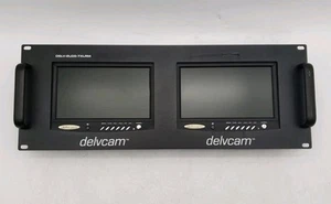 Delvcam DELV-2LCD-7XLRM Dual Rackmount 7" Color Monitors - Picture 1 of 3