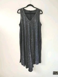 Vestido Yours Mujer Carbón Verano Sin Mangas Midi Cami 18 Informal Algodón Cuello en V - Imagen 1 de 6