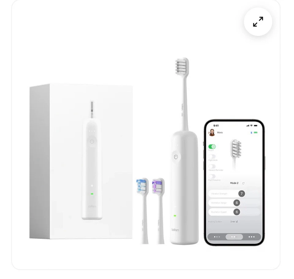 Escova de dentes elétrica Laifen Wave, oscilação e vibração sônica (nova/selada) - Imagem 1 de 4