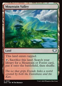 *MtG: 4x Mountain Valley - Commander: Etch of Eternities Uncommon - magicman* - Bild 1 von 1