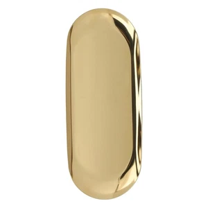 (Gold)Oval Desk Tray Oval Jewelry Tray Clear Texture Alloy Material Vacuum - Picture 1 of 12