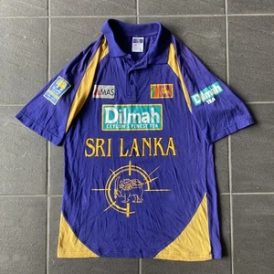 Vintage Sri Lanka Cricket Jersey Dilmah Sponsor MAS Holdings Polo Shirt Sz S - Picture 1 of 17