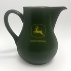 Green 7" Tall John Deere Crockery Stoneware Pitcher, Holds 38 oz.
