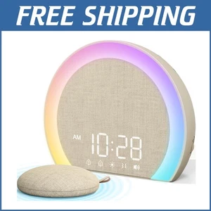 Dual Alarm Clock with Strong Vibrations & 5 Sounds - Ideal for Heavy Sleepers - Picture 1 of 10