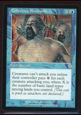 2000 MTG Invasion Collective Restraint #49 Rare Magic The Gathering LP - Image 1 of 2