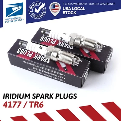 4 件套原始设备制造商铱火花塞 4177 适用于雪佛兰索罗德 1500/2500/3500 全新 — 第 1/4 张图片