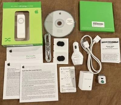 Bundle: Apple iPod Shuffle PC + Mac w Belkin Car & Home Charger, Monster Mobile - Image 1 of 4