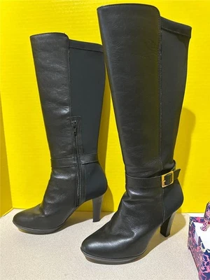 Carvela Kurt Geiger Leather Microfiber Half Zip Stiletto Boots Size EU 38 US 7.5 - Image 1 of 4