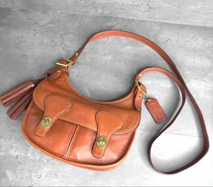 Coach Edizione Limitata 2012 Amanda Flap Borsa a Tracolla British Tan Pelle Mini - Foto 1 di 4