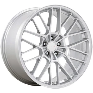 21x9 +25 TSW TW001 Daytona 5x112 Gloss Silver Wheels (Set of 4) - Picture 1 of 3