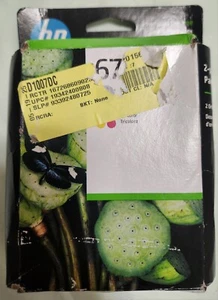 HP 67 Schwarz, Farbe Tintenpatronen, 2er-Pack, Brandneu, Versiegelt Ablaufdatum JAN 2027 - Bild 1 von 7