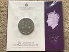 King Charles III 2023 United Kingdom Coronation Crown £5 Pound Coin BU Mint Pack