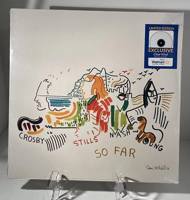 CROSBY STILLS NASH and YOUNG - SO FAR - Limited Edition Clear Vinyl Sealed - Image 1 of 2
