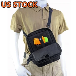 Tactical Pistol Concealed Carry Gun Bag Holster Pack Waist Pocket Bag Belt Loops - Bild 1 von 12