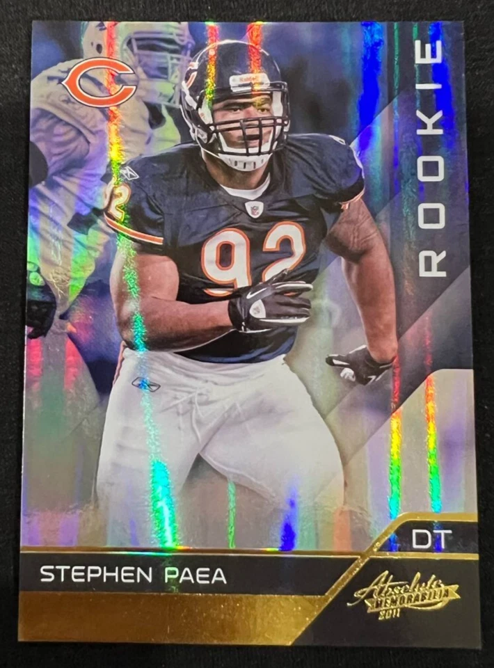 STEPHEN PAEA Chicago Bears 2011 Absolute Memorabilia #169 Rookie RC #181/399 - Image 1 of 1