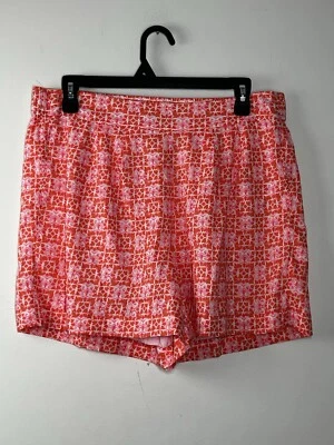 Шорты женские Vineyard Vines средние розовые оранжевые с цветочным узором эластичные на талии - Изображение 1 из 4