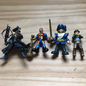 Action Figures Imaginext Pirate officer Papo Black Swordsman Man Blow Whistle - Picture 1 of 6