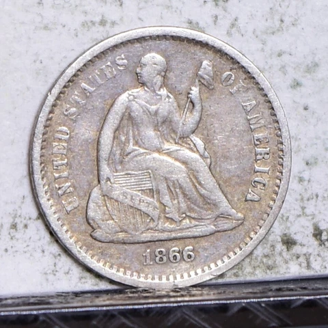 1866-S Half Dime - AU Details (#44240) Cover