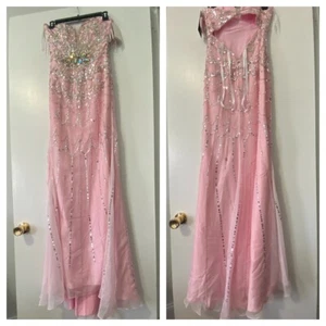 Clarisse Prom Beaded Long Dress Size 0 - Picture 1 of 16