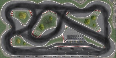Racetrack Rennstrecke Driftstrecke +Extras für Dr!ft oder Siku 400cm x 200cm  hs - Bild 1 von 4