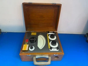 Vintage Cambridge Portable Multi Range Wattmeter in wooden box No L 710128 - Picture 1 of 15