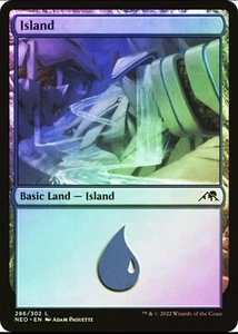 MTG FOIL Island (#286) – Kamigawa: Neon Dynasty Card # 286 - Picture 1 of 1