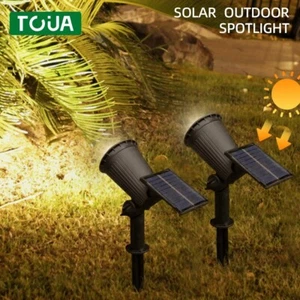 Solar Outdoor Spot Lights Garden RGB Landscape LED Color Lamp Spotlights IP65 - Picture 1 of 9