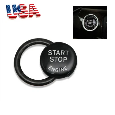  Engine Start Stop Button Replace Cover With Ring For BMW E90 E92 E93 2009-2012 Foto 1 de 4