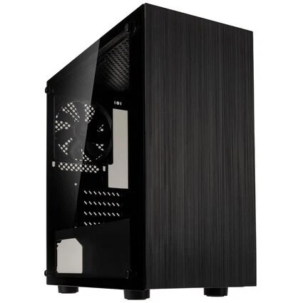 5999094004382 Kolink Stronghold M Micro-ATX Case, Tempered Glass - black  - Image 1 of 1