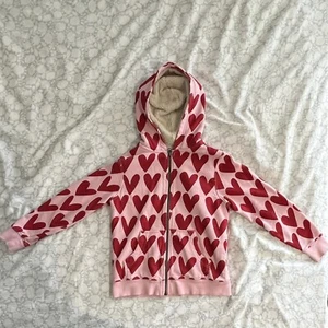Hanna Andersson Hooded Jacket With Fleece Lining - Girl - US 8 - Used - Picture 1 of 5