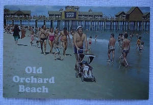 OLD ORCHARD BEACH MAINE UNUSED 1970'S CHROME COLOR POSTCARD - Picture 1 of 2