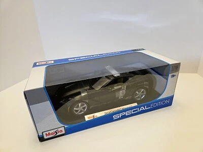 Chevrolet Corvette Police Car 2014 edición especial MAISTO escala 1:18 #36212 nuevo en caja Foto 1 de 4
