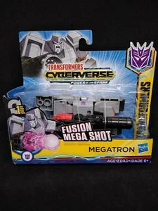 TRANSFORMERS CYBERVERSE POWER OF THE SPARK FUSION MEGA SHOT MEGATRON - Picture 1 of 5