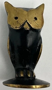 Vintage Walter Bosse Wise Owl Figurine Vienna Hagenauer Bronze Austria - Picture 1 of 10
