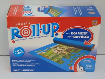 Divertido juego de alfombrillas de almacenamiento enrollables para rompecabezas, hasta 1000 piezas, nuevo/caja abierta Foto 1 de 4