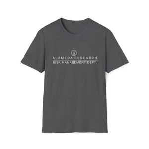 Alameda Research Risk Management Dept. Crewneck T-Shirt, Crypto, FTX, SBF Fraud - Picture 1 of 50