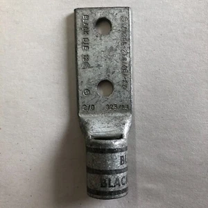 Burndy YAV26L2TC14E1FX Lug a Compressione - 2 Fori 2/0 Flex Canna Corta 1/4" Borchia - Foto 1 di 1