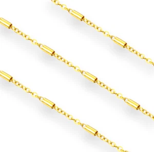 Collar de oro 750 cadena de 18 quilates 45 cm x 1,5 mm 2,65 g oro amarillo PL - Imagen 1 de 7