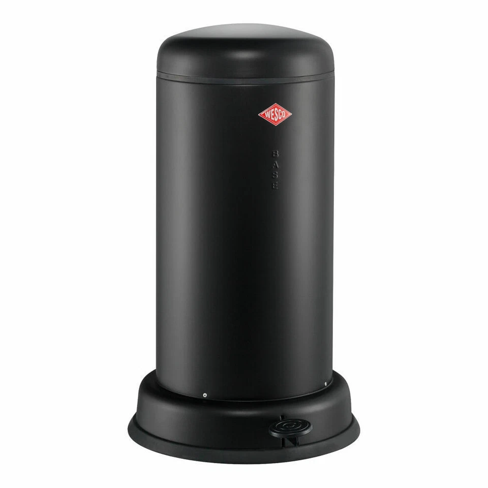 Wesco Baseboy 20 Treteimer, Abfalleimer, Mülleimer, Stahlblech Schwarz Matt 20 L - Bild 1 von 1