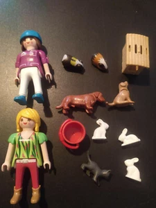 PLAYMOBIL PAREJA DE PAREJA DE VETERINARIA CON ANIMALES EN BOLSA CERRADA - Picture 1 of 1