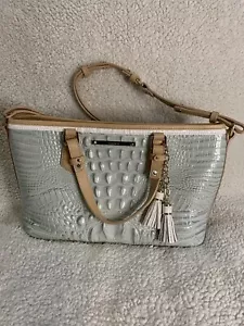 NWT Brahmin Mini Asher Sea Glass Tricolor Leather Melbourne Tote - Picture 1 of 9
