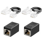 Phone Jack to Ethernet Adapter, RJ11 to RJ45 Adapter, RJ45 Female to RJ11 Male f
